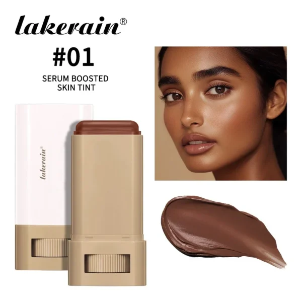 6-Color Tinted Foundation Stick – Waterproof, Oil-Control, Acne-Covering Concealer Balm - Image 13