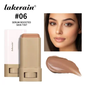 6-Color Tinted Foundation Stick – Waterproof, Oil-Control, Acne-Covering Concealer Balm