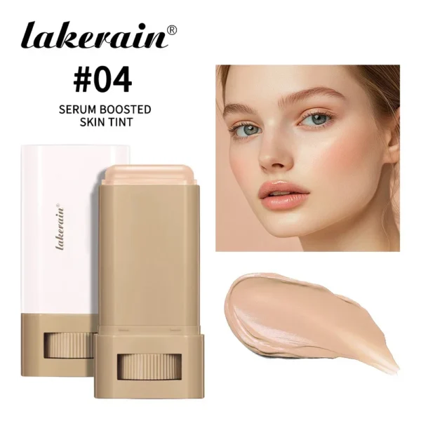 6-Color Tinted Foundation Stick – Waterproof, Oil-Control, Acne-Covering Concealer Balm - Image 9